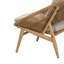 Chaise longue d'extérieur de style papasan, avec coussin