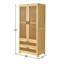 Armoire en rotin massif avec 2 tiroirs-1991564595