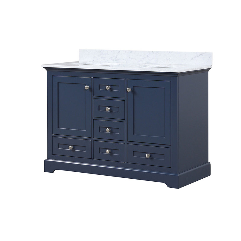 Double Bath Vanity with Carrara Marble Top