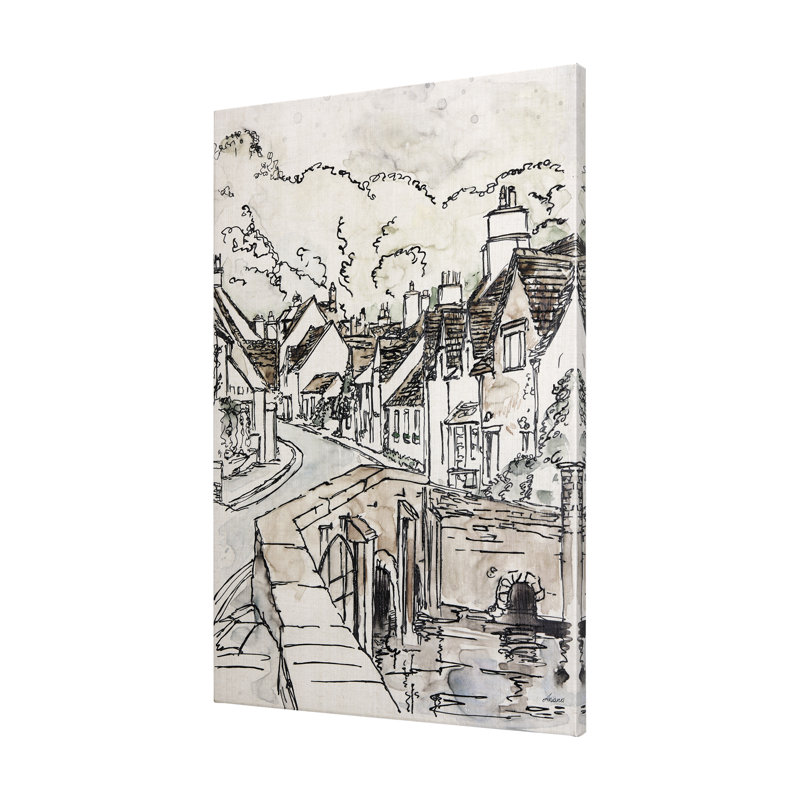 Travel Memories VI a Hand Embelished Textured Canvas, 30" H x 20" W x 1.5" D
