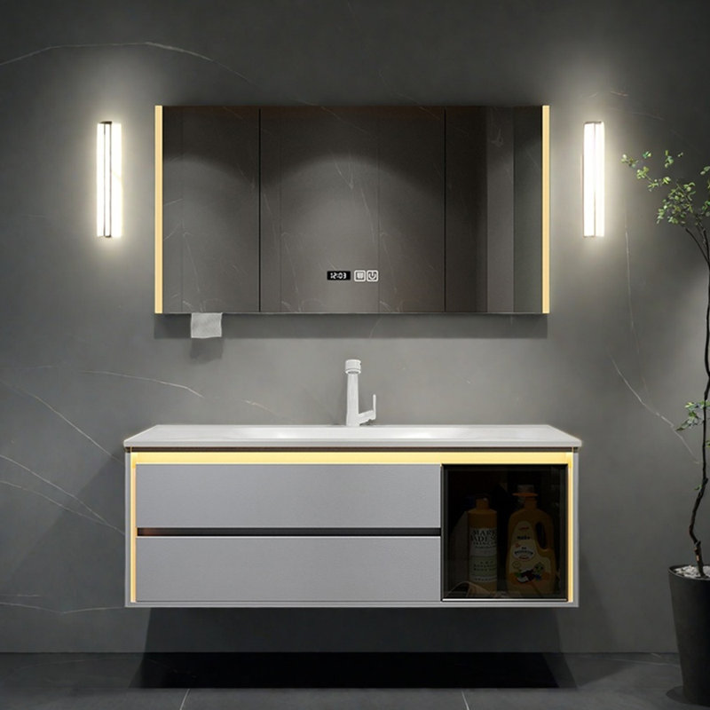 Nordic-style light luxury bathroom cabinet