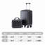 14 "/ 20" 2 pièces / ensemble dans un bagage à roulettes en ABS, avec serrure à combinaison, étui à cosmétiques 14 "(noir)-129390284