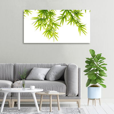 Bamboo Leaves - No Frame Print on Canvas