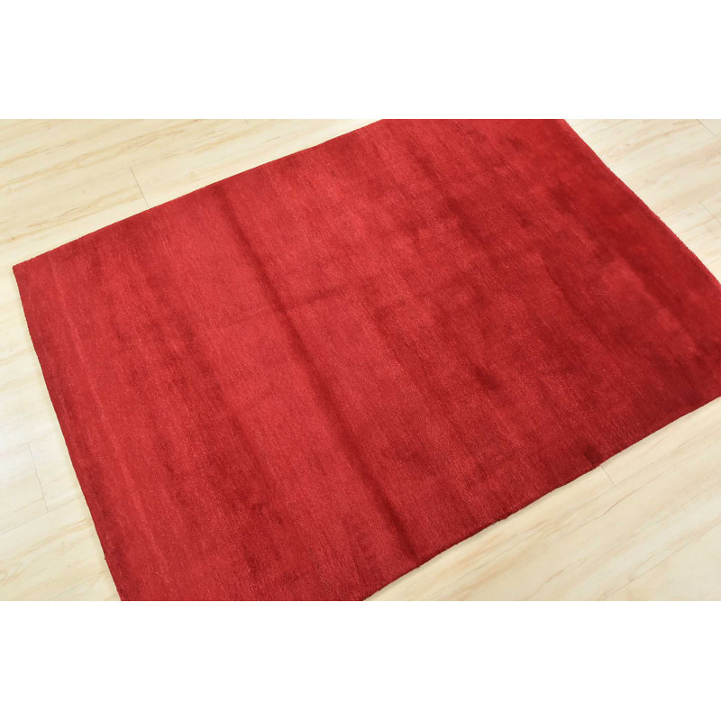 Kinkaid Hand Knotted Wool Indoor Rug, Rectangle 4' x 5'8"