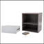 Ensemble de 2 tables de chevet avec compartiment de rangement à tiroirs - gris