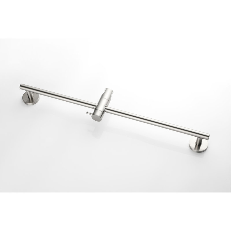 Barre coulissante de 28 pouces et douche à main à 59 tuyaux, avantage réglable en hauteur, acier inoxydable, modes de pulvérisation multiples pour des séances confortables avec douche réglable avec tuyau, choix de besoins variés