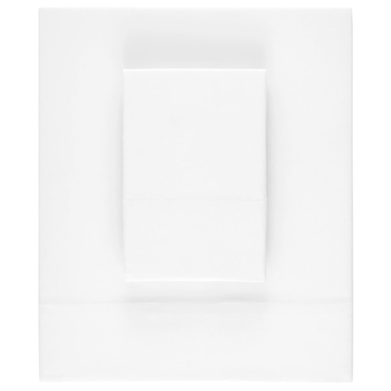 Silken Solid Sheet Set, Full Sheet Set, White