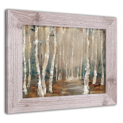 Birch Tree Landscape, reproduction encadrée