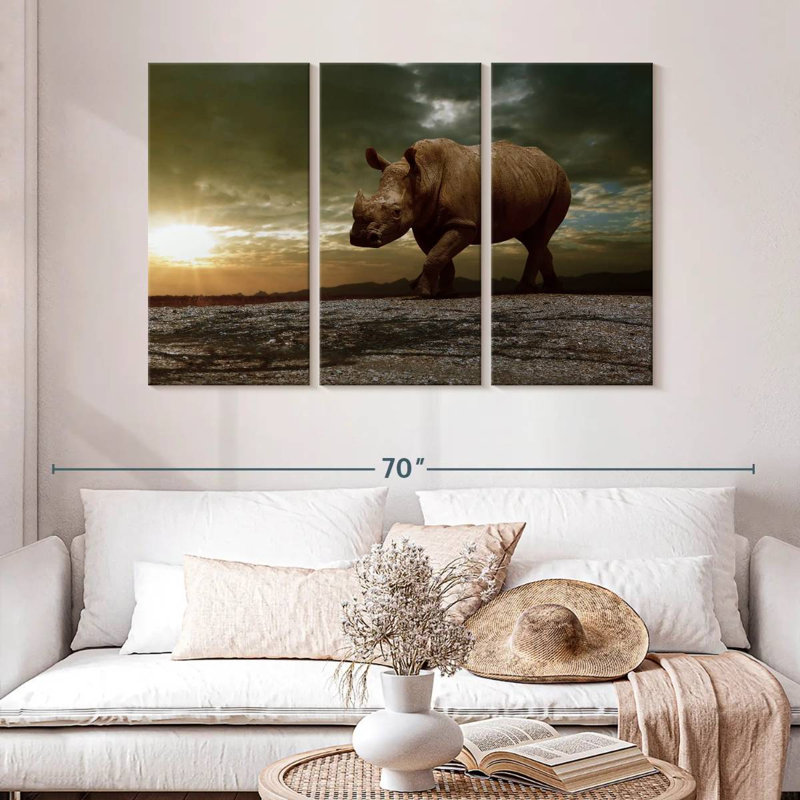 Brampt Safari africain Brampt, H 32 po x l 50 po