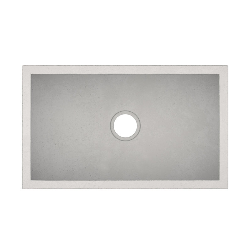 NativeStone® 30" L x 18" W Kitchen Sink, Ash