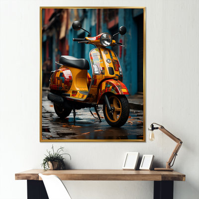 Urban Scooter Street Art I sur toile