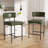 Modern Metal Frame Upholstered Faux Leather Dining Chair With Comfort Backrest-1419455417