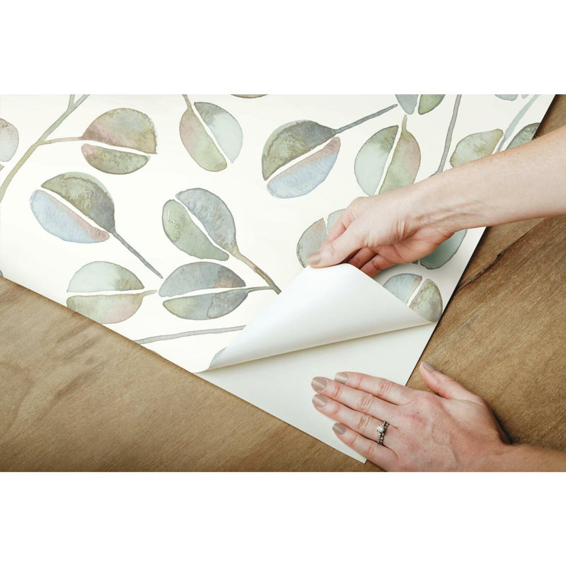 Rouleau de papier peint 16,5 pi x 20,5 po, Bleu / blanc