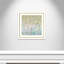 Bouleau aqua doux - peinture encadrée-60126475-60126476