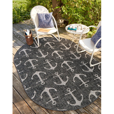 Tapis gris anthracite intérieur / extérieur Glidden