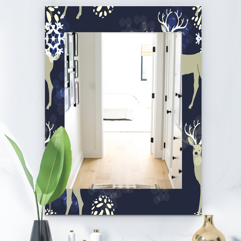 Miroir mural sans cadre christmas iii, H 39,4 po x l 29,5 po