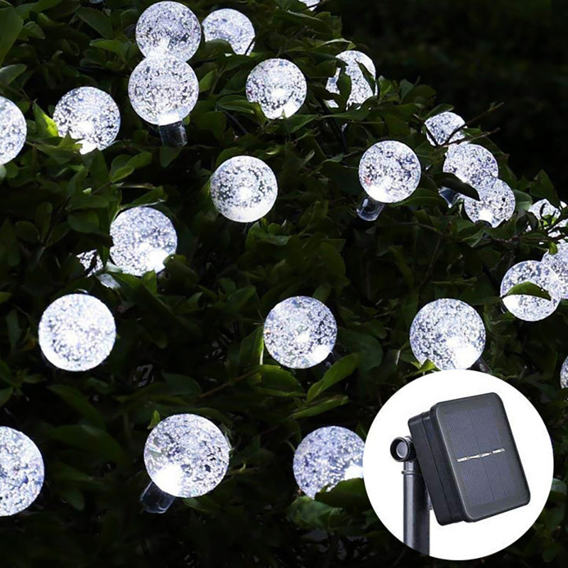 Indoor / Outdoor 50 - Bulb 500 cm Solar Powered LED Cord String Light