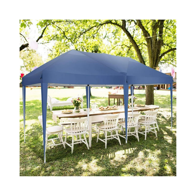 10x20 Pop Up Canopy Tent Waterproof Commercial Instant Shelter Outdoor Gazebo , Blue