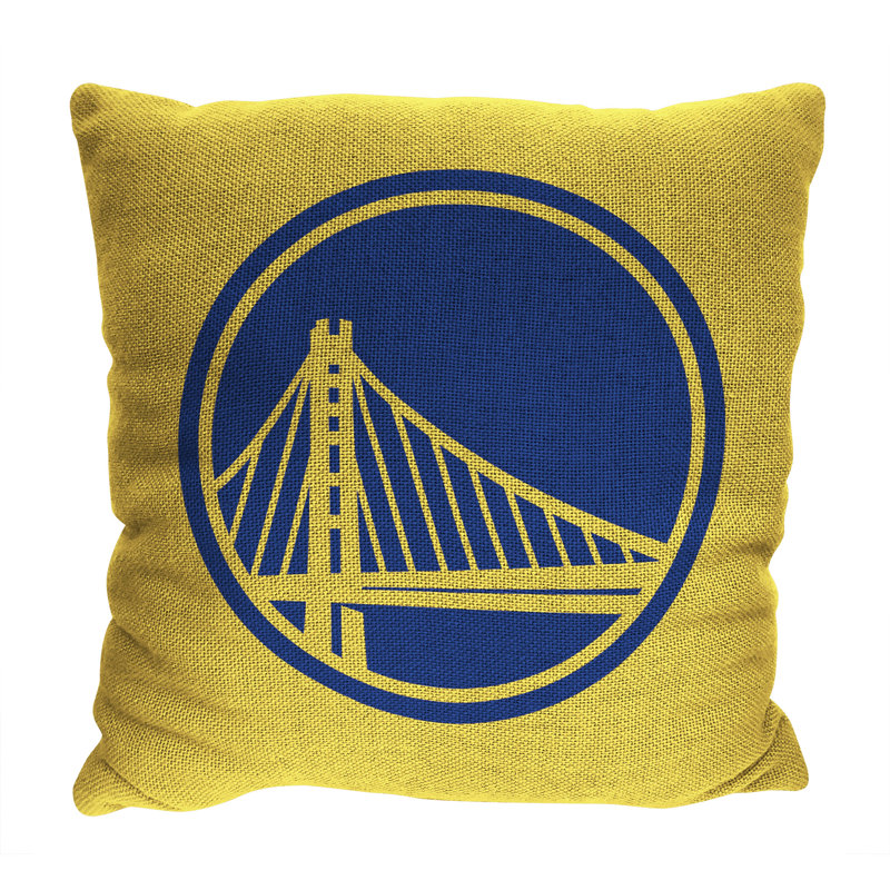 Golden State Warriors Blue and Yellow 14" Square Pillow Set