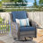 7-person Outdoor High Back Seating Group With Cushions,swivel Rockers And Fire Pit,all-weather Wicker Patio Set-1584029590-1584029570