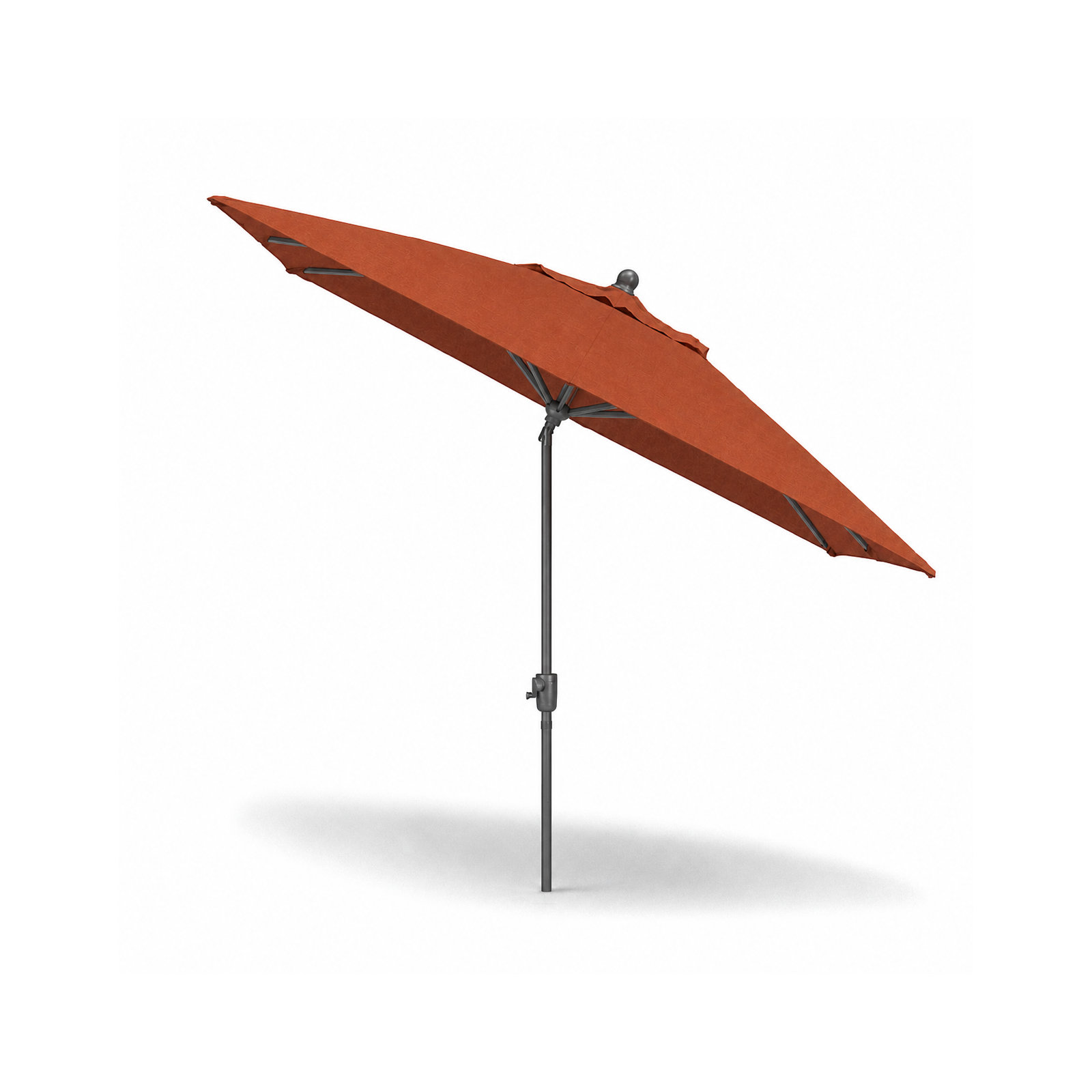 Olivier 116.7'' Outdoor Umbrella, Starring Gray, Canvas Terracotta Sunbrella® Canvas
