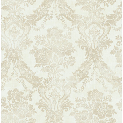 Seabrook Designs Chateau Damask Unpasted Wallpaper