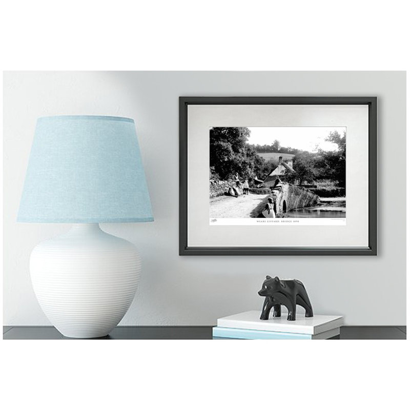 Weare Giffard, Bridge 1890 by Francis Frith - Single Picture Frame Print, 28cm H x 36cm W x 2.3cm D