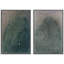 Art mural abstrait, ensemble de 2 reproductions d'art encadrées sur toile-118759259-118759269