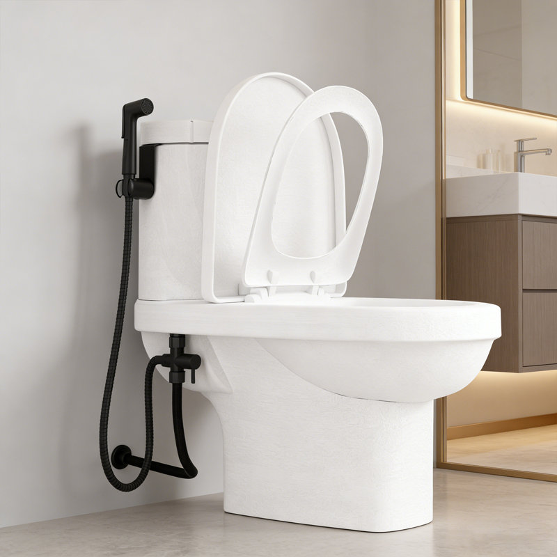 Single Mode Bidet Sprayer With 47" Hose, Matte Black
