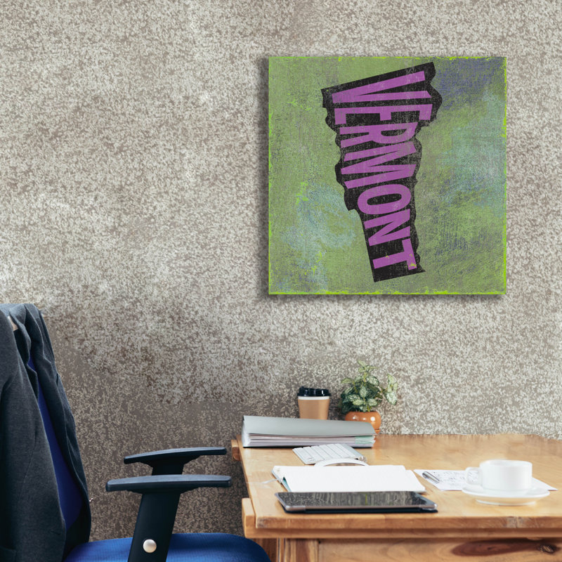Latitude Run® 'Vermont' by Art Licencing Studio Canvas Wall Art, 26" x 26", H 26 po x l 26 po