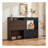 Extendable & Rotating Shoe Cabinet with 1 Drawer, 90-Degree Corner Cabinet, Multifuctional Storage Combination Cabinet for Living Room, Hallway, Entryway & Walnut