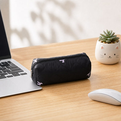 Pochette colorée avec pinceau de maquillage pour enfants, adolescents, bureau à domicile