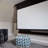 Saker White 110" daig. 16:9 Electric Wall/Ceiling Mounted Projector Screen