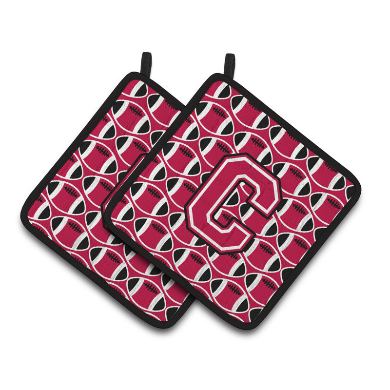 Poignée de football, C, Crimson / Blanc