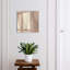 Key storage cabinet, Opens to the left, 30x30x5, White, Textured surface with wavy patterns, 