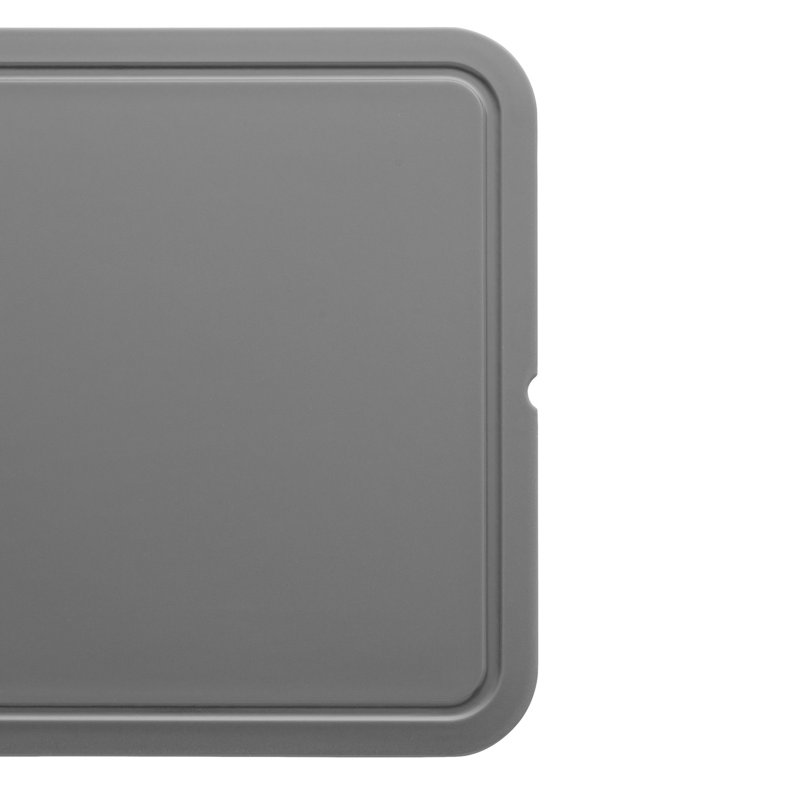Gray Polypropylene Rectangular Cutting Board Set, 12.5"