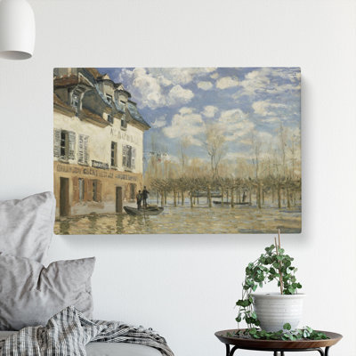 The Flood At Port-Marly By Alfred Sisley - Wrapped Canvas