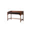 51.18" Brown solid rectangular wood desk