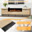 80" Fireplace Tv Stand With 40" Fireplace, Entertainment Center With Storage-1995062336