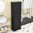 Luxurious Wood Bathroom Storage Cabinet with Adjustable Shelves-706862618-730963301