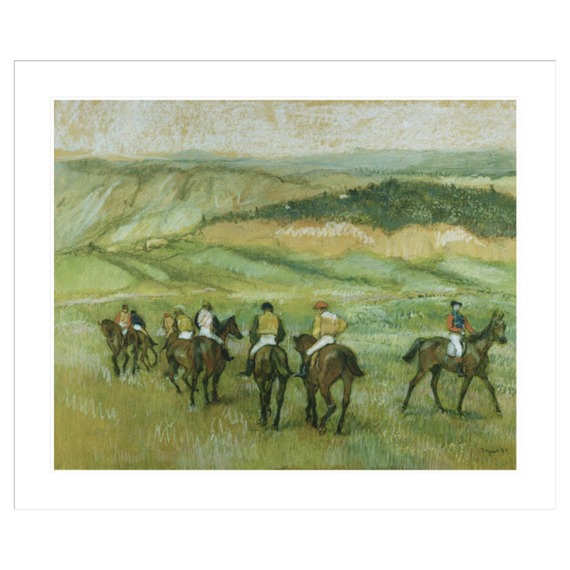 «Avant la course» par Edgar Degas, impression giclée sur cadre, H 33,5 po x l 40,05 po