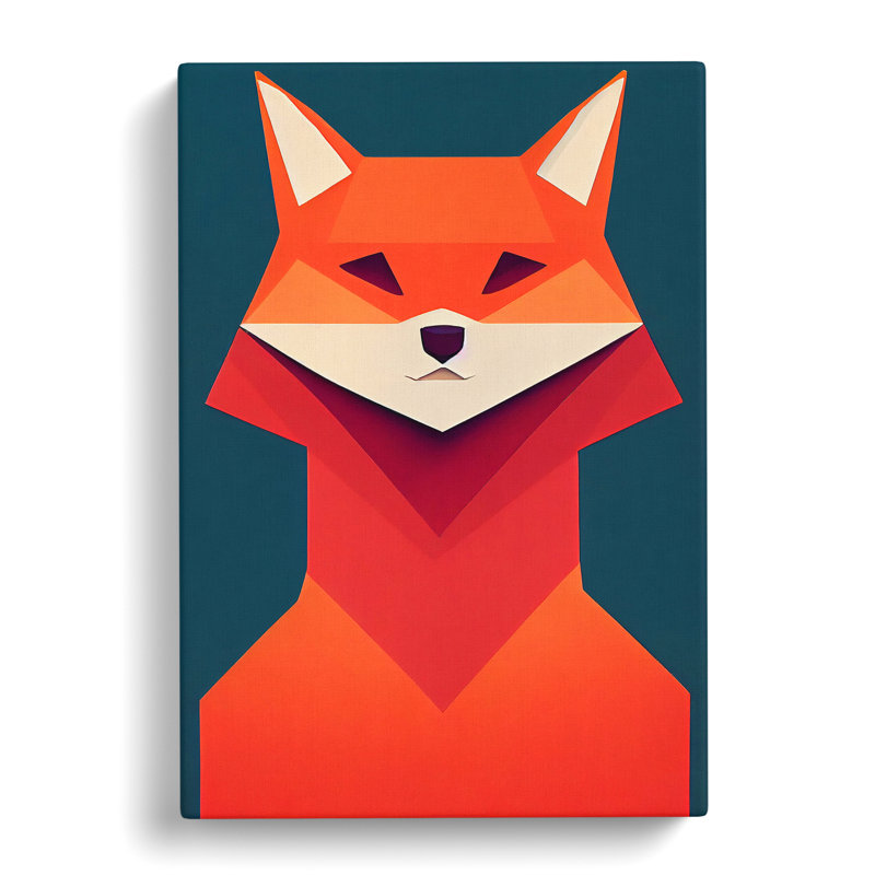 Mr Fox Abstract Vol.2 - Wall Art, 50cm H x 35cm W x 3cm D, Canvas