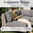 7-piece Wicker Rattan Patio Furniture Set, Deep Seating Outdoor Modular Sectional Sofa Conversation Set With Thick Cushions For Lawn, Garden-1429555304