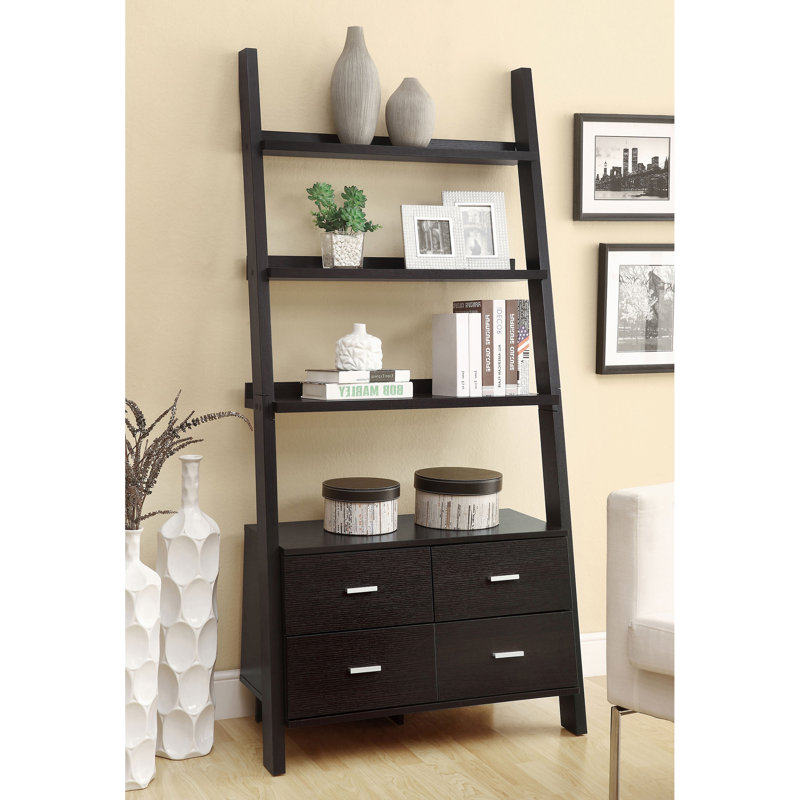 5-Shelf Storage Ladder Bookshelf