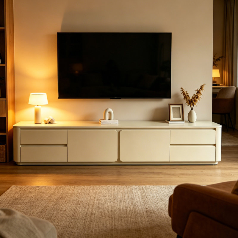 Meuble télé en bois clair