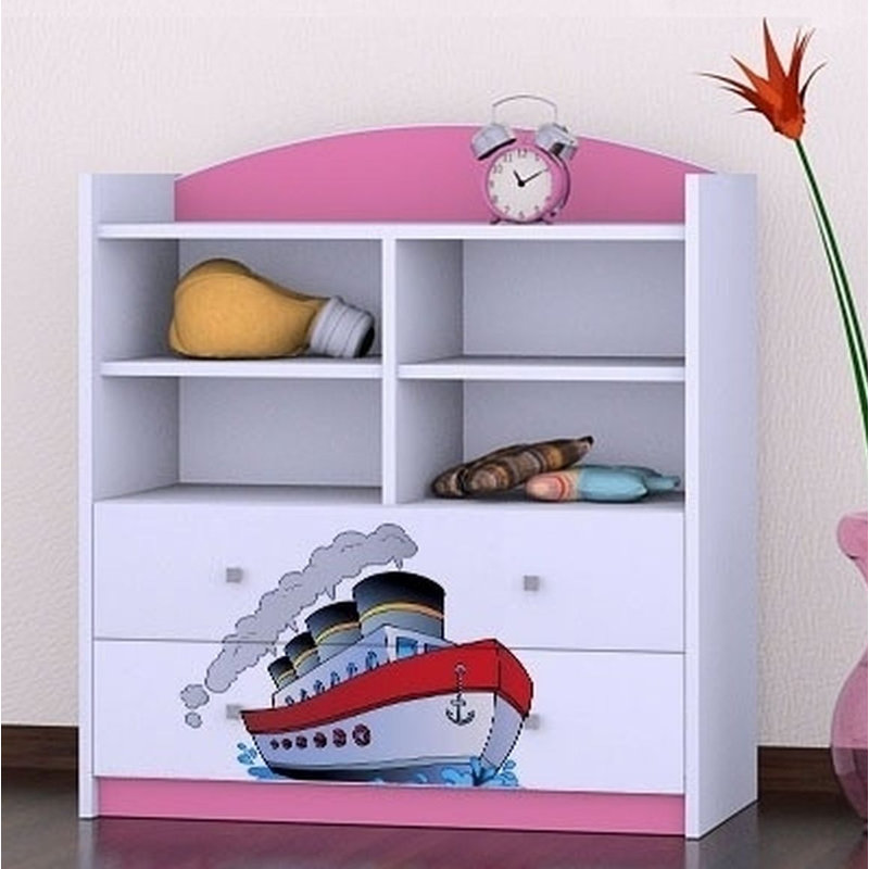 Gia 96cm H X 86cm W Kids Cube, Pink