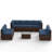 Avamay Rattan Sectional Seating Group with Cushions-1296695086-1295491803