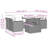 Vidaxl Garden Sofa Set Black, Cream White