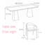 Ensembles de table de salle à manger polyvalents en bois massif