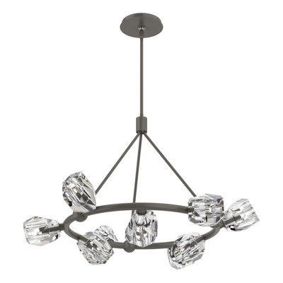 Gatsby 9 - Light Unique Wagon Wheel Pendant
